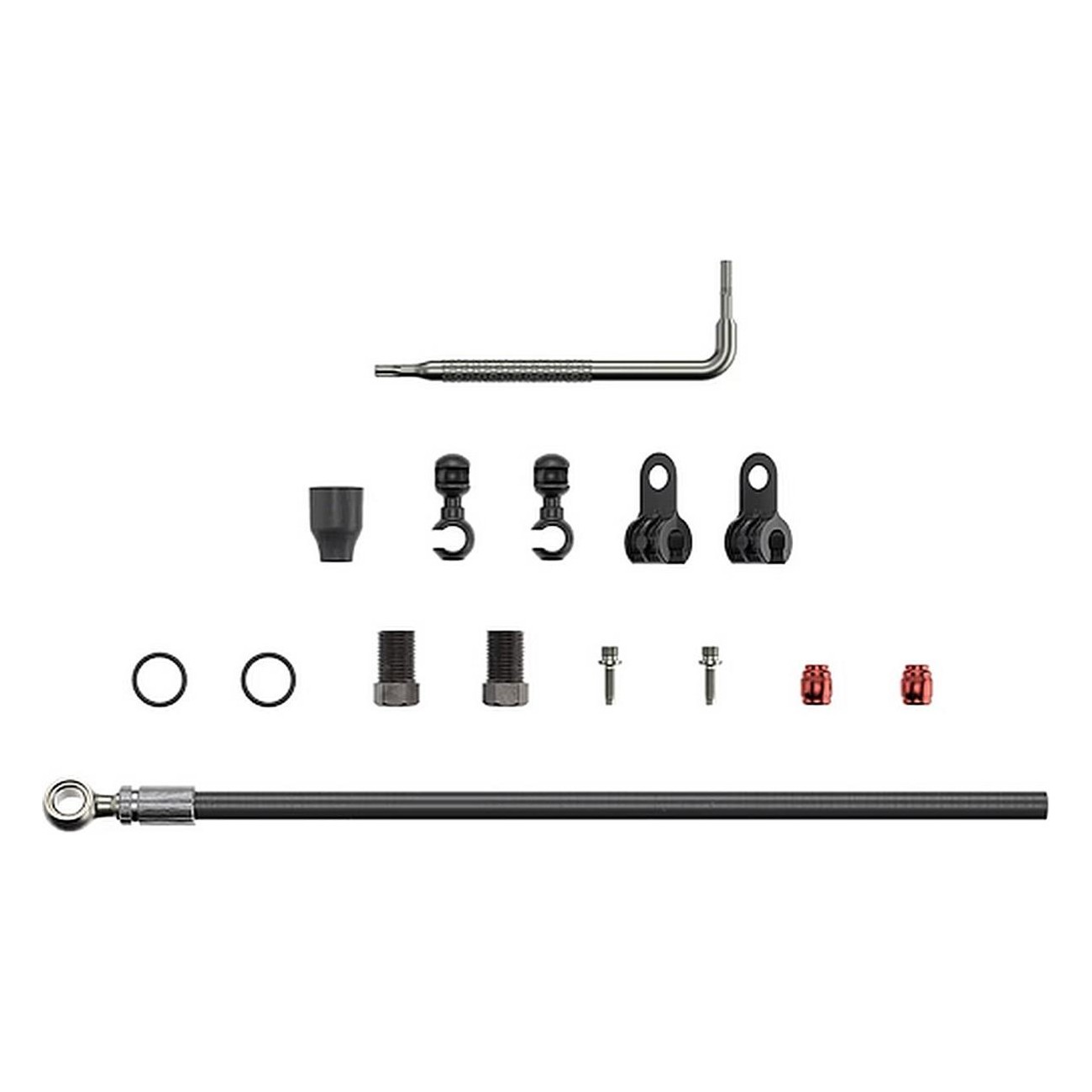 Silbernes Banjo-Ölrohr für hydraulische Scheibenbremsen Sram - Kompatibel mit Juicy 5/7, Guide R/RS/RSC/U, Guide T, G2 RSC/U - 1