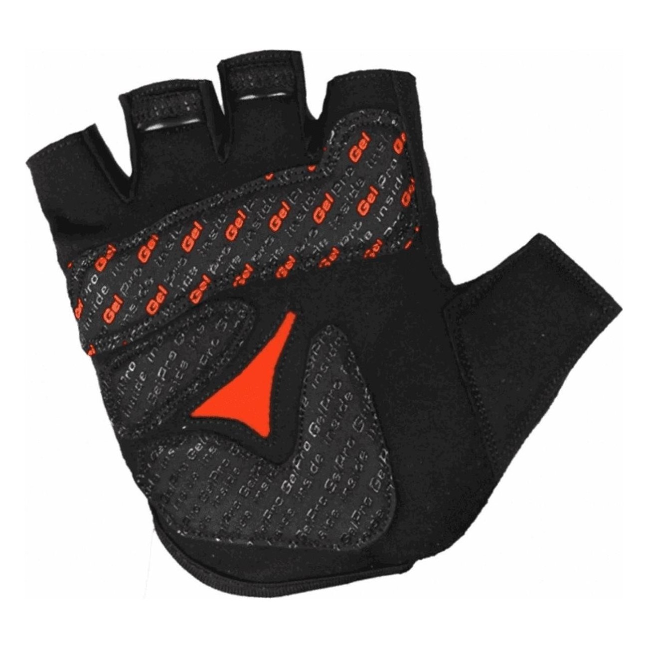 Black Short Gloves Size L with Shock Absorbing Gel and Ventilation - 2