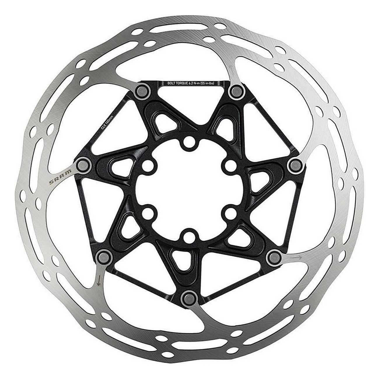 CenterLine X Rotor 160 mm Schwarz - Zweiteiliges Design mit Titan-Schrauben - 1