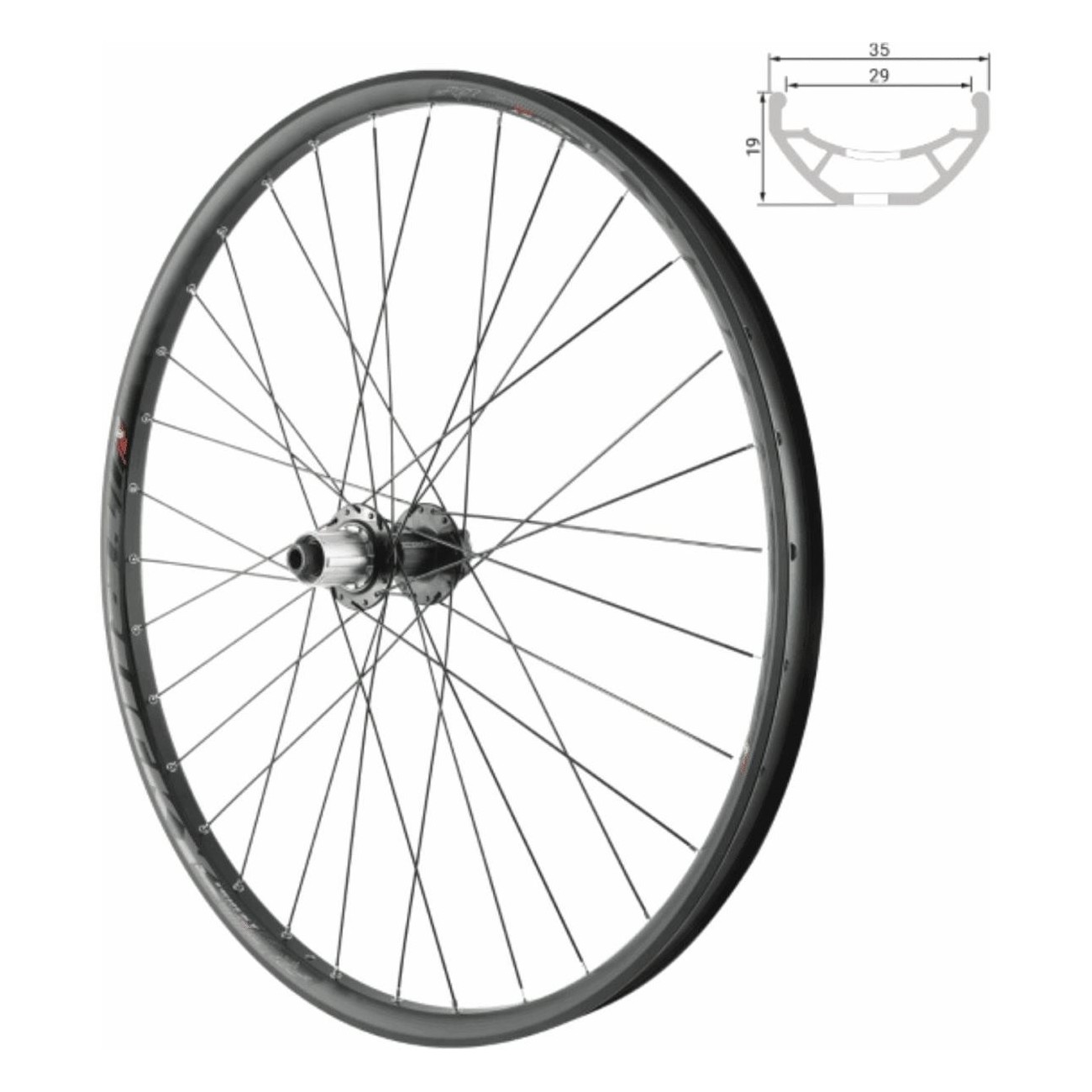 Roues Arrière 27.5' Tubeless Ready Boost Disque Shimano/SRAM 9/10/11v Noir - 1