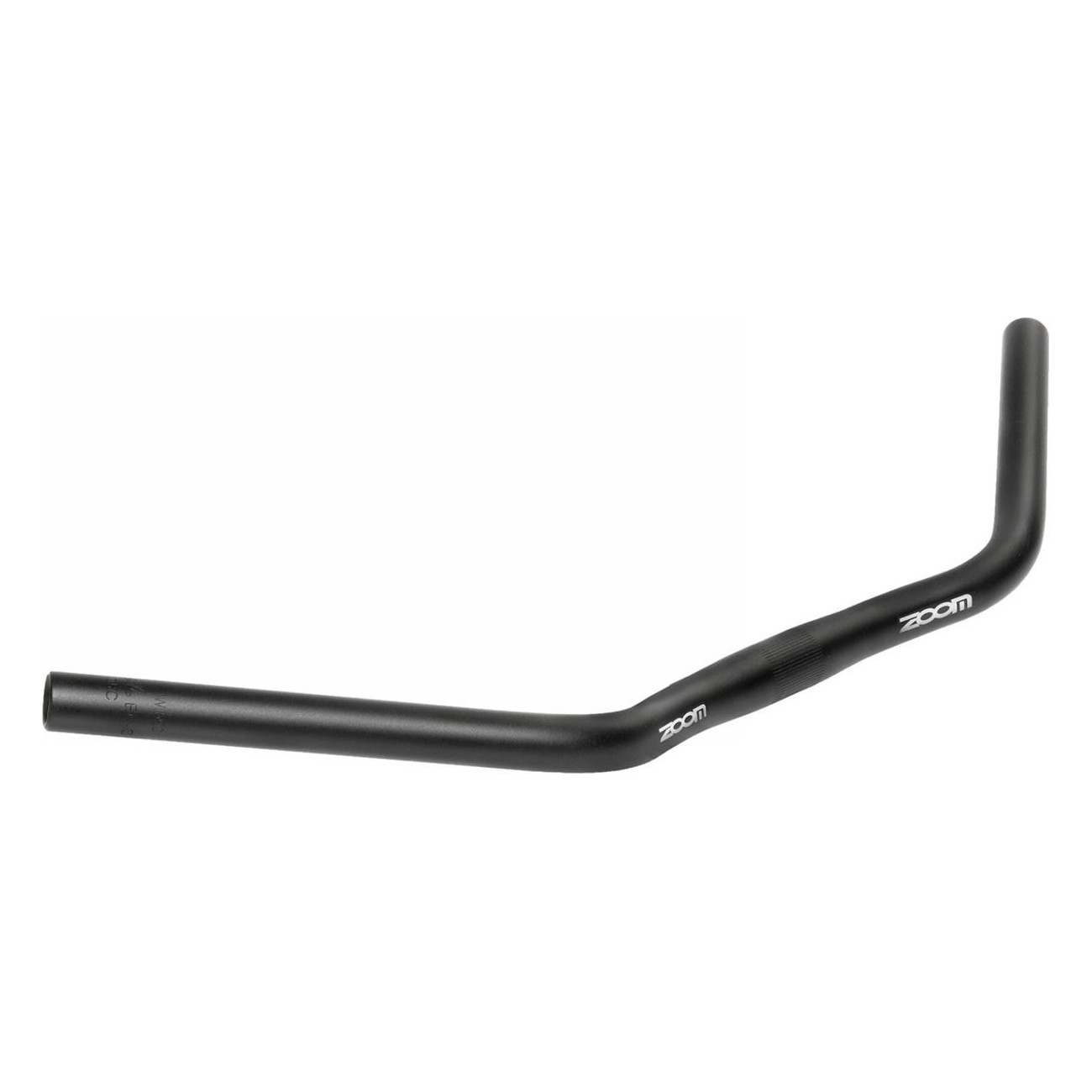 Manubrio Curvo Touring Zoom MTB in Alluminio Nero Opaco - 590mm, 25,4mm, 33° di Curvatura, 26mm di Altezza - 1 - Manubri - 