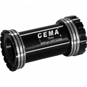 Movimiento Central BBright46 Interlock para Shimano, 79mm x 46mm, Negro - 2