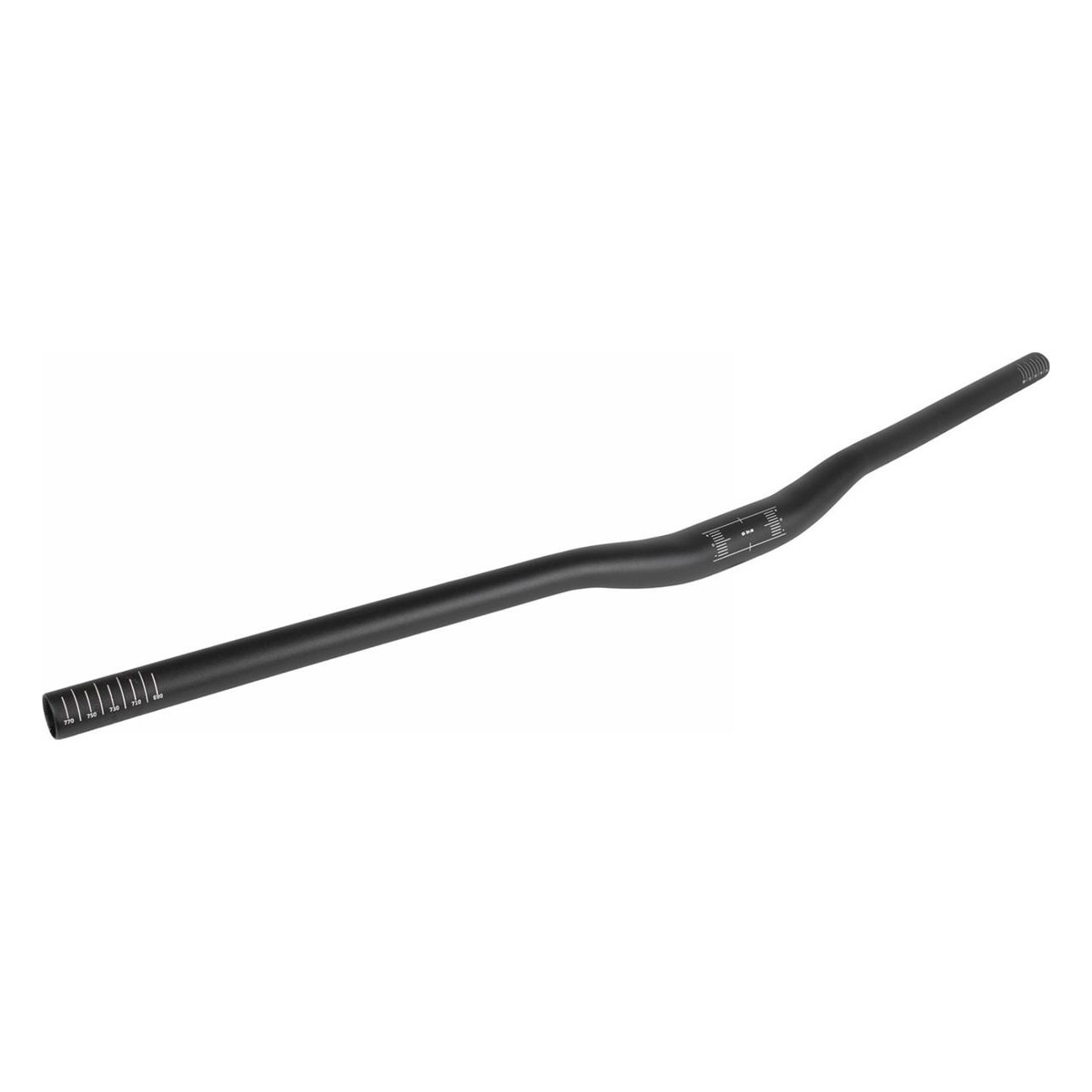 MTB Handlebar M-Wave HB-M3.2 Black Matte Aluminum 780mm Ø31.8mm 20mm Rise 9° - 1