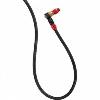 Red Braided Nylon Hose for Floor Pump with ABS1 Pro Chuck - 1