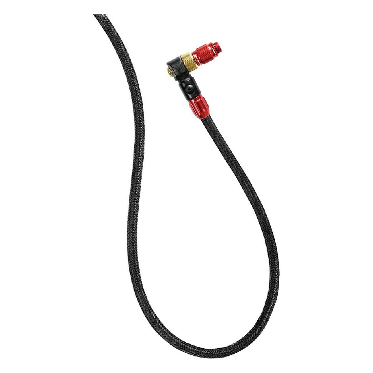 Red Braided Nylon Hose for Floor Pump with ABS1 Pro Chuck - 1