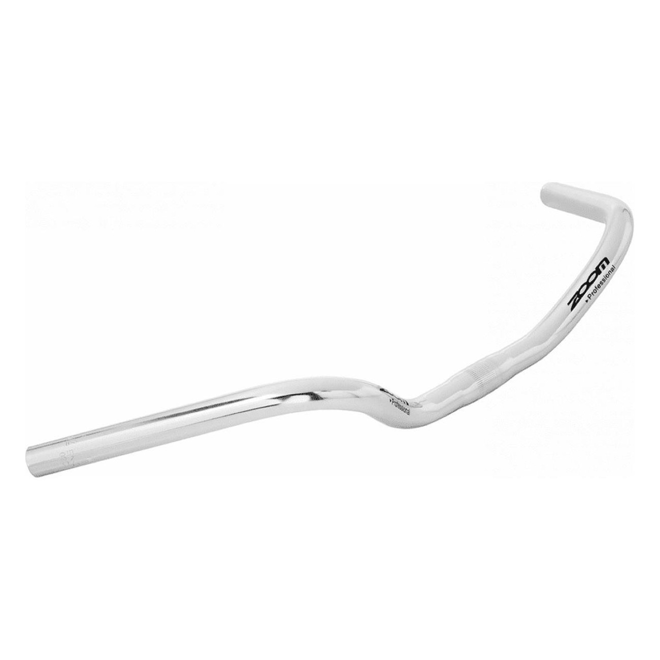 ZOOM English Aluminum Handlebar Silver 580mm for City Bike - 1