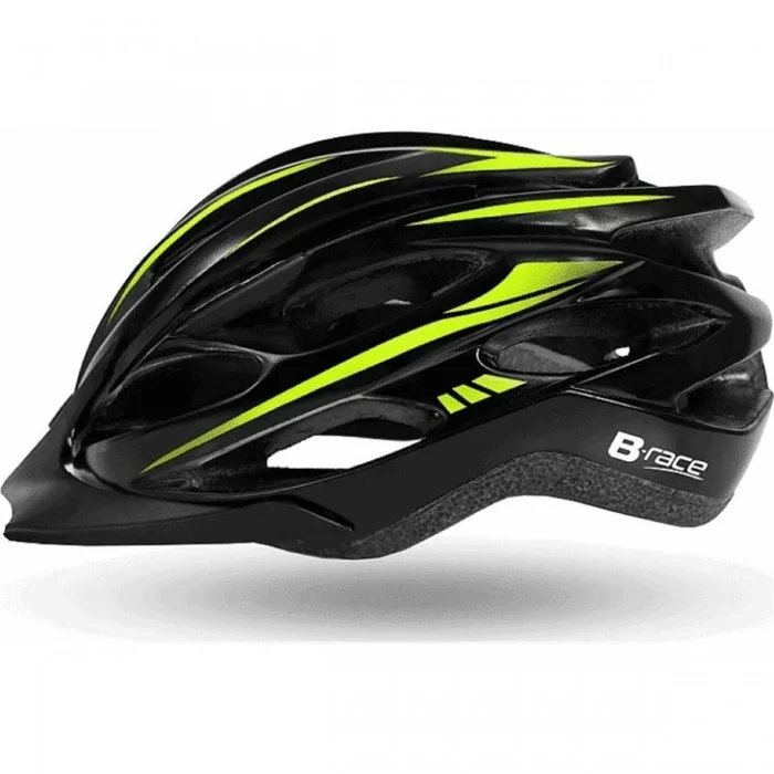 Granith In-Mold Helmet Black/Lime Size L (58-62 cm) EN1078 Certified - 1