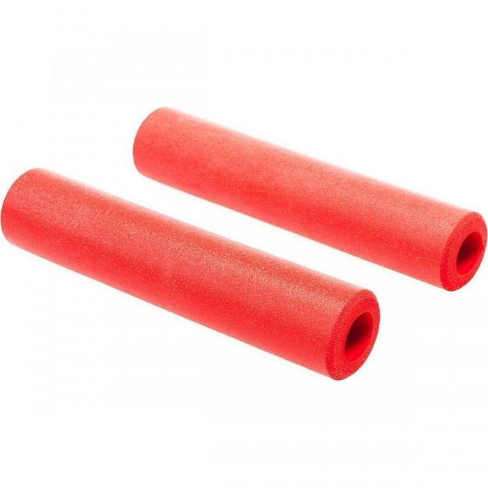 Manopole Voxom GR2 130mm Rosse in Silicone per Bicicletta - Comfort e Assorbimento Urti - 1 - Manopole - 4026465148077