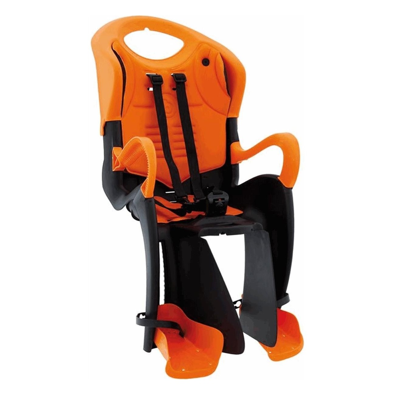 Tiger Bellelli Rear Bike Seat, Rack Mount 22kg, Black/Orange - 1