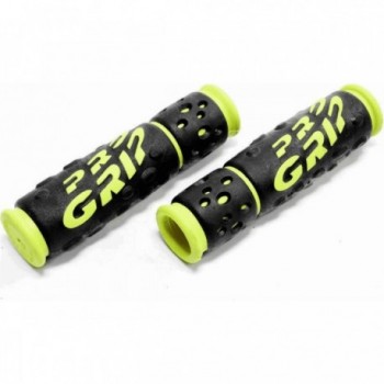 Poignées MTB Progrip 953 en Caoutchouc Jaune/Noir pour Adultes - Confort et Contrôle - 1