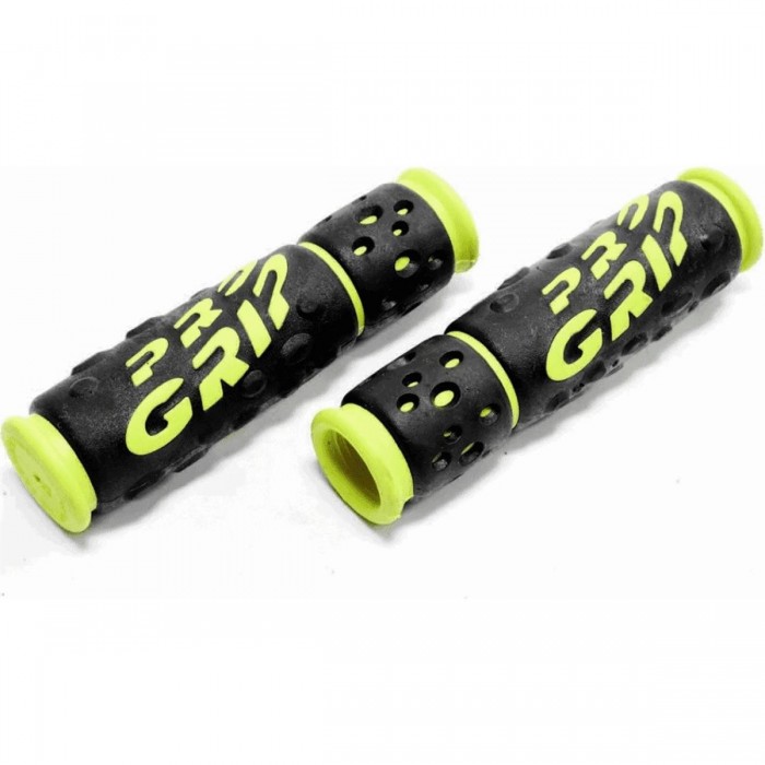 Progrip 953 MTB Grips in Yellow/Black Rubber for Adults - Comfort & Control - 1