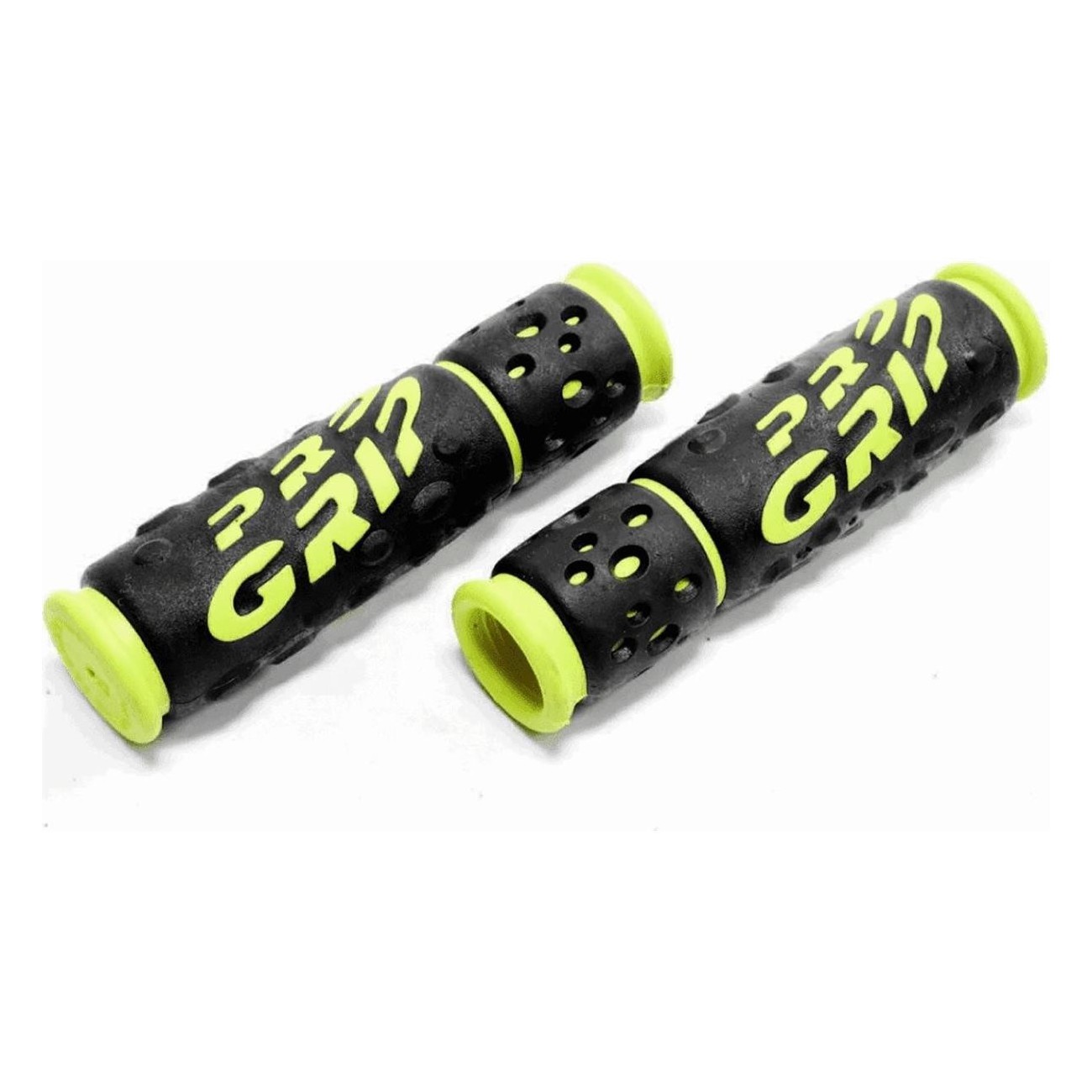 Progrip 953 MTB Grips in Yellow/Black Rubber for Adults - Comfort & Control - 1