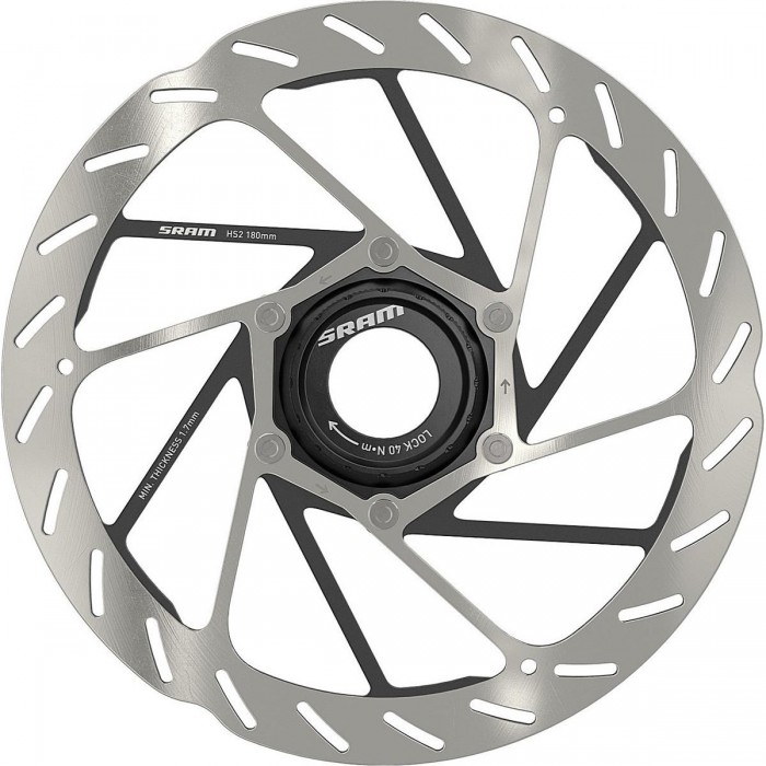 Disque de Frein SRAM HS2 180mm Centerlock avec Profil Arrondi pour VTT - 1