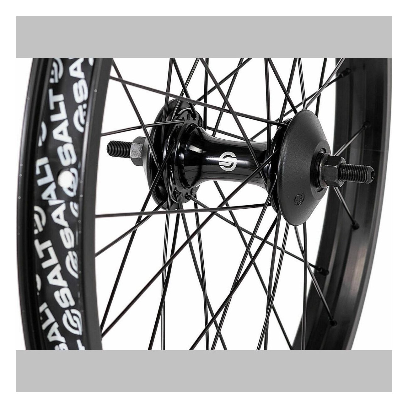 Salt EX 20' Front Wheel with Male Axle, 36 Holes, Nylon Guards and Tape - 2