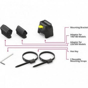 Voxom U-Lock Halterung für Fahrradrahmen - Kompatibel mit allen Voxom U-Schlössern - 2