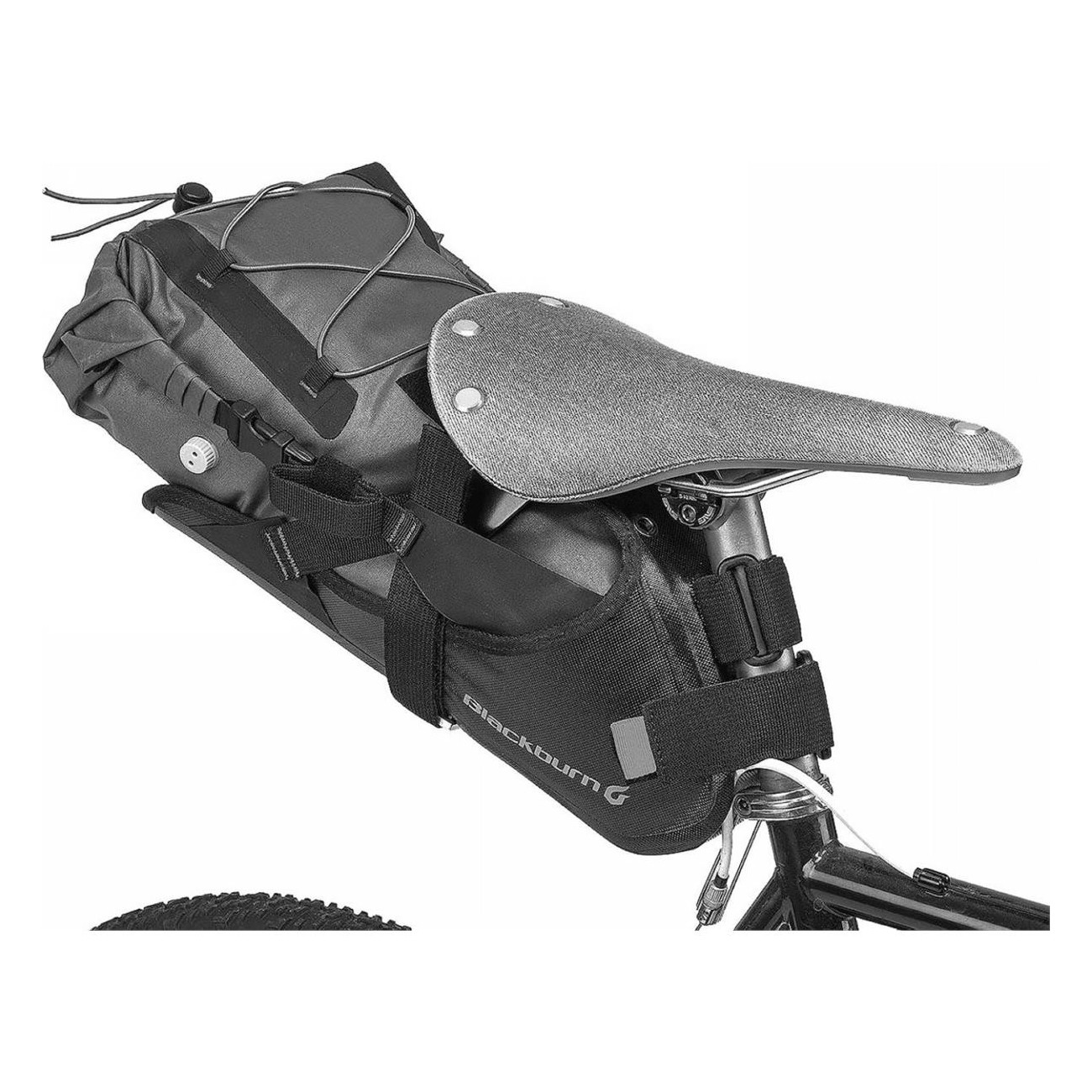 Borsa Sottosella Impermeabile Blackburn Outpost Elite 5.25-6.95L per Bikepacking - 3 - Borse e bauletti - 0768686167768