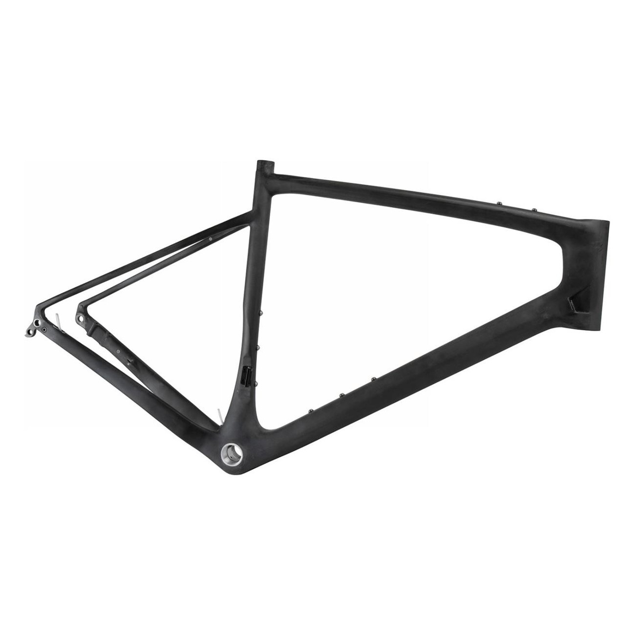 Carbon Road Bike Frame 47 cm, Flat Mount Disc Brake, Integrated Cables - 1