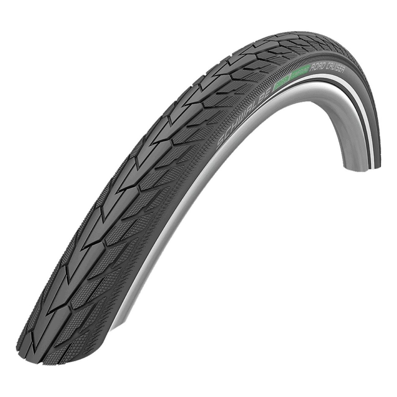 28' 700x32 Road Cruiser Black Green Compound Rigid Tire for City Trekking - 1