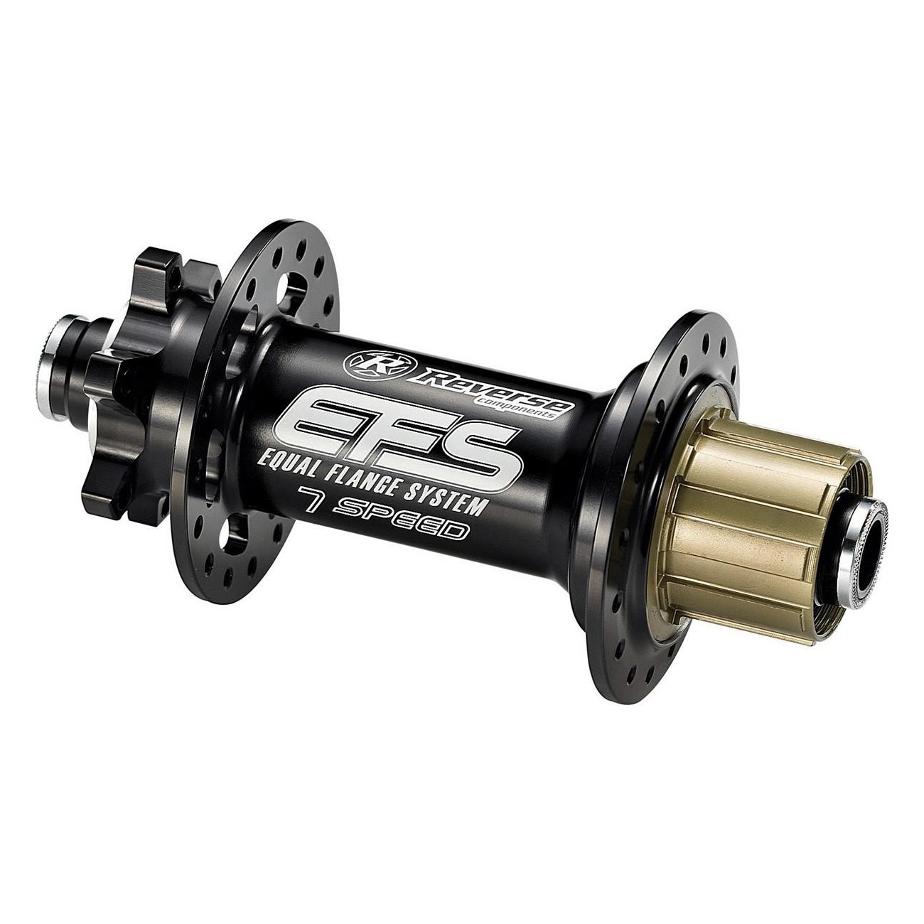 Reverse DH-7 EFS Hub with 7-Speed Freewheel, 150/12 mm, 32 Holes, Black - 1