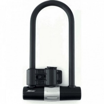 MVTEK 180x320mm Black Steel U-Lock for Bicycles and Scooters - 1