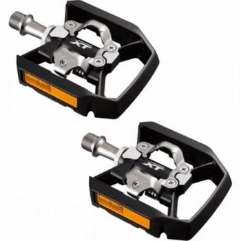 XT PD-T8000 Dual Function Pedals Black for Trekking and Cycling - 1