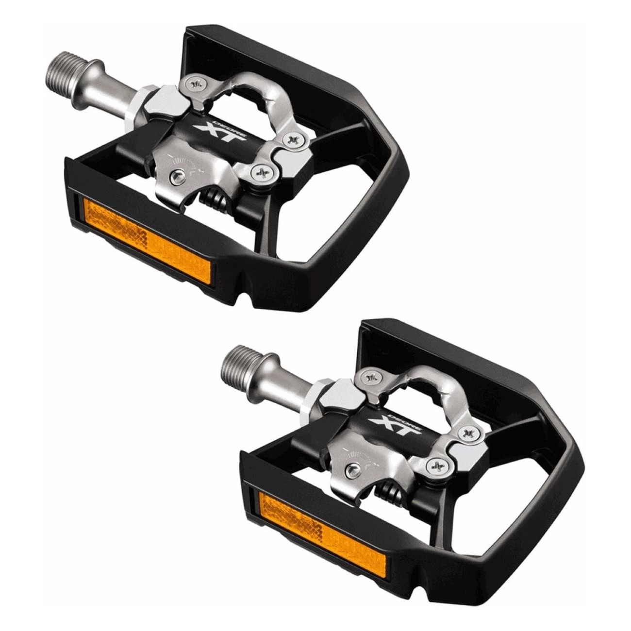 XT PD-T8000 Dual Function Pedals Black for Trekking and Cycling - 1