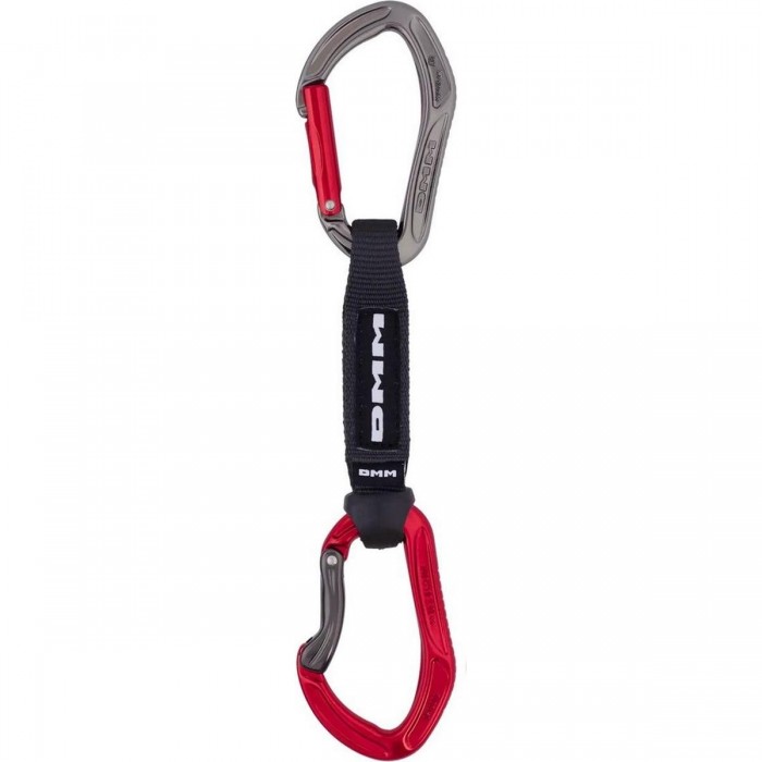 Rinvio Rapido Alpha Sport 12cm Rosso con Moschettoni Ergonomici per Arrampicata Sportiva - 1 - Rinvii - 5031290204651