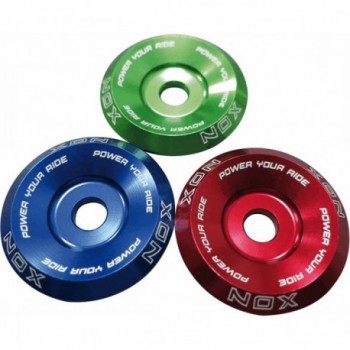 Green Aluminum Steering Cap 31.8mm XON - Lightweight and Durable for Bike - 1