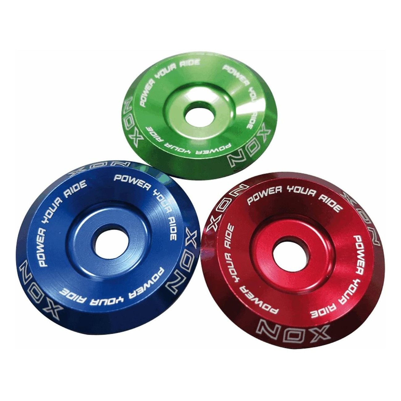 Green Aluminum Steering Cap 31.8mm XON - Lightweight and Durable for Bike - 1