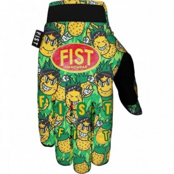 Gants de Boxe Pineapple Rush Vert-Jaune Taille L - Performance et Confort - 1