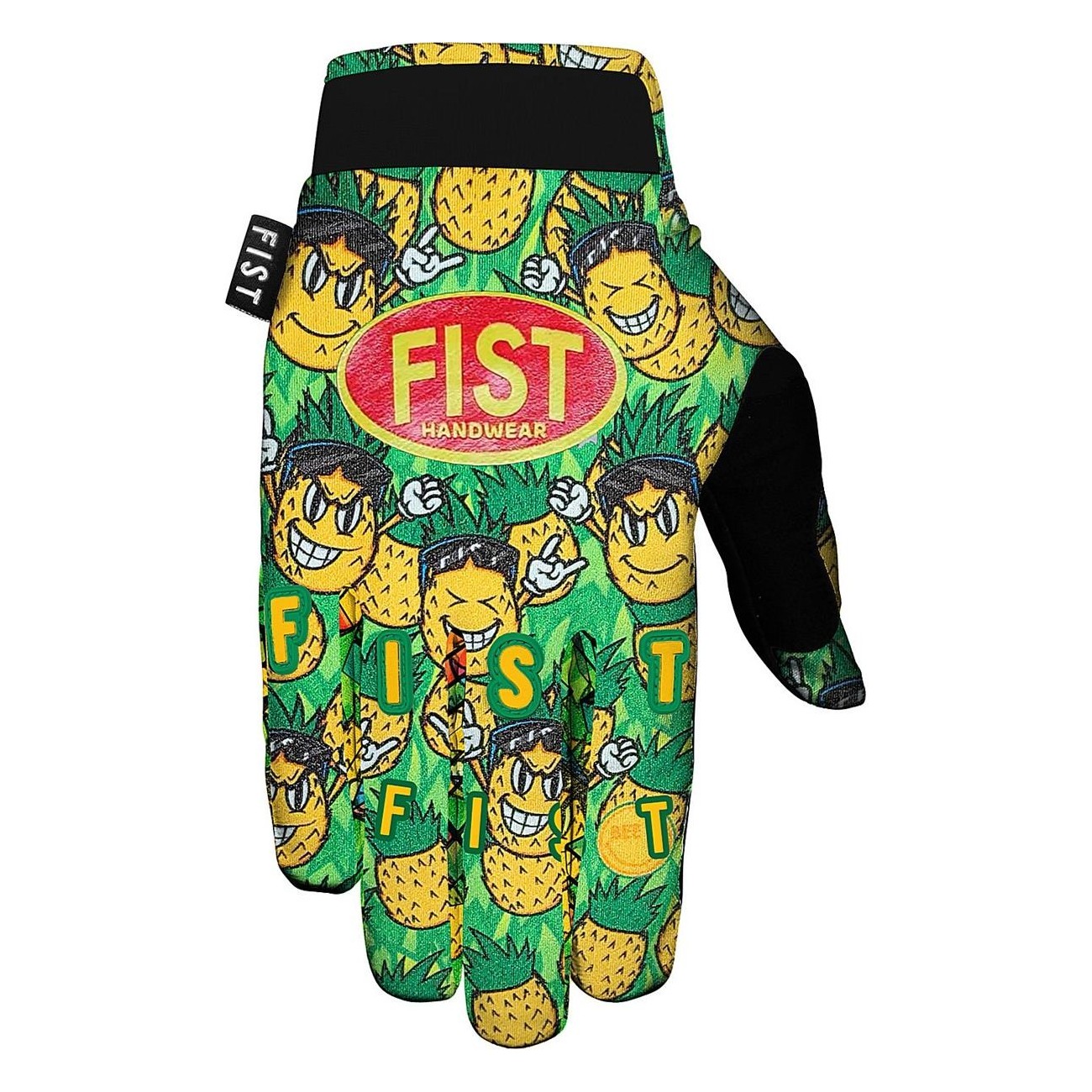 Gants de Boxe Pineapple Rush Vert-Jaune Taille L - Performance et Confort - 1