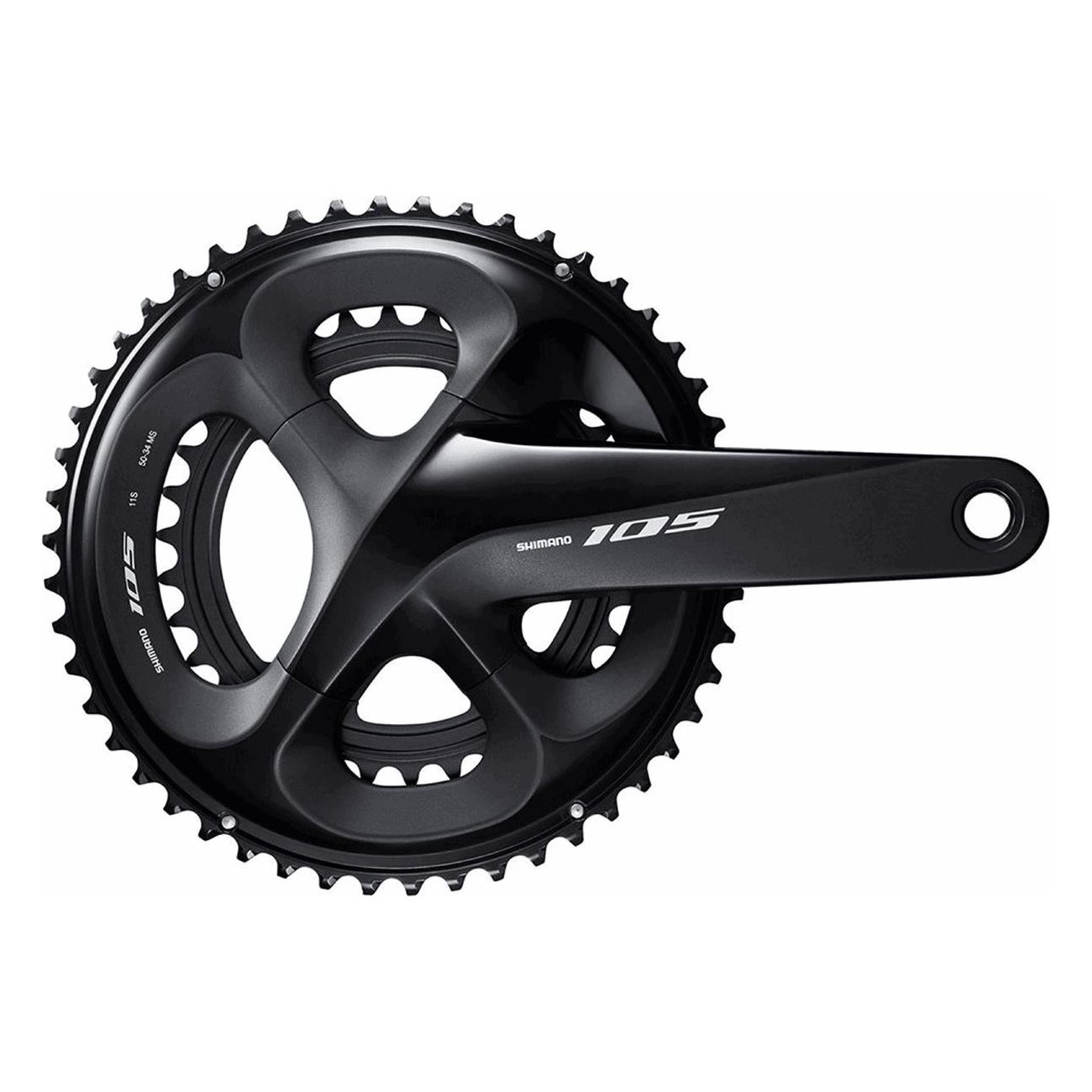 Shimano 105 FC-R7000 Crankset 11V 50/34 170mm Black - Excellent Performance - 1