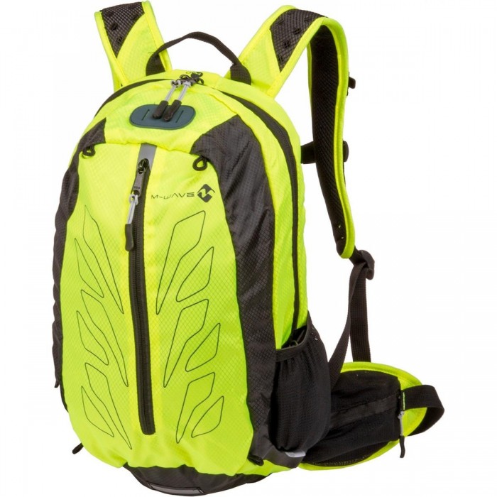 M-Wave Rough Ride Back Motorcycle Backpack Neon Yellow 46x28x12 cm - 1