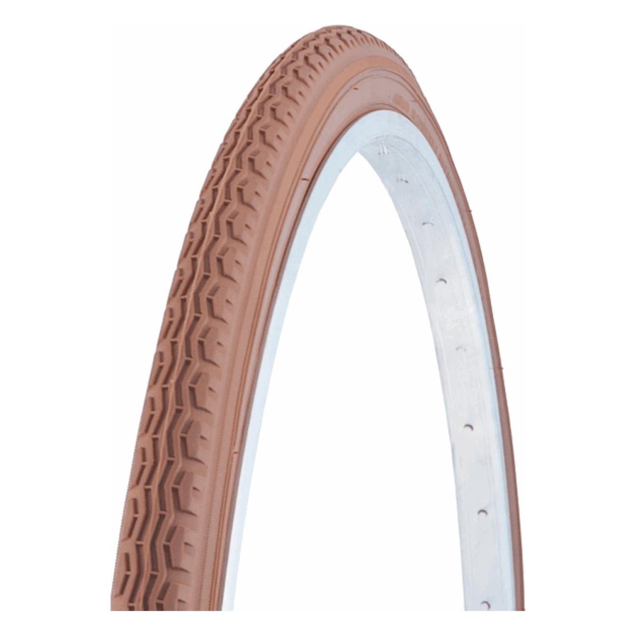 Pneu Rigide Urban City 26x1-3/8 Marron 22 TPI (37-590) pour Vélo - 1