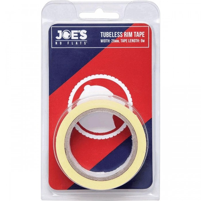 Tubelessband 9m x 25mm Gelb für Joe's Road Felgen - Sichere und leistungsstarke Umrüstung - 1