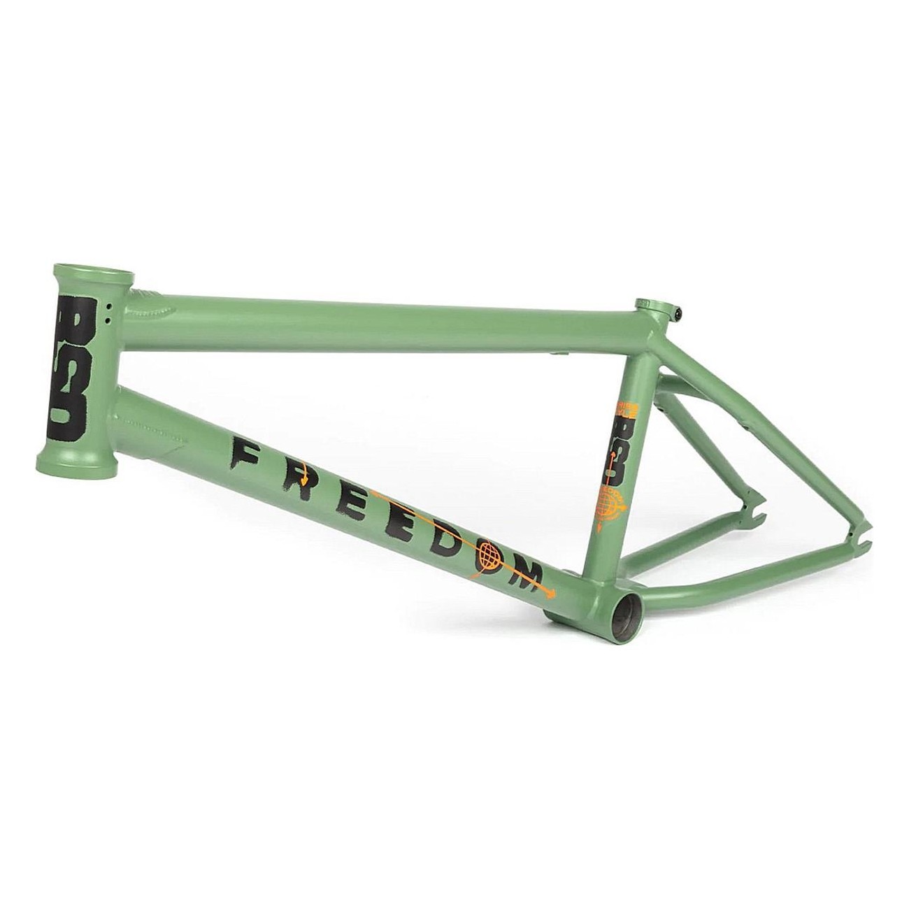 Cadre Freedom 20,8' Vert Militaire - Robuste et Polyvalent pour Cyclisme - 1