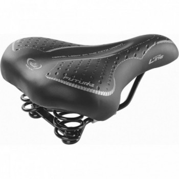 Selle Future Lady Citybike Noire avec Ressorts, Confort et Style, 250x190 mm - 1