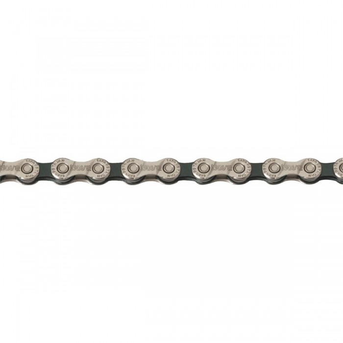 TAYA 9-Speed 116 Links Black/Silver Bicycle Chain - 1