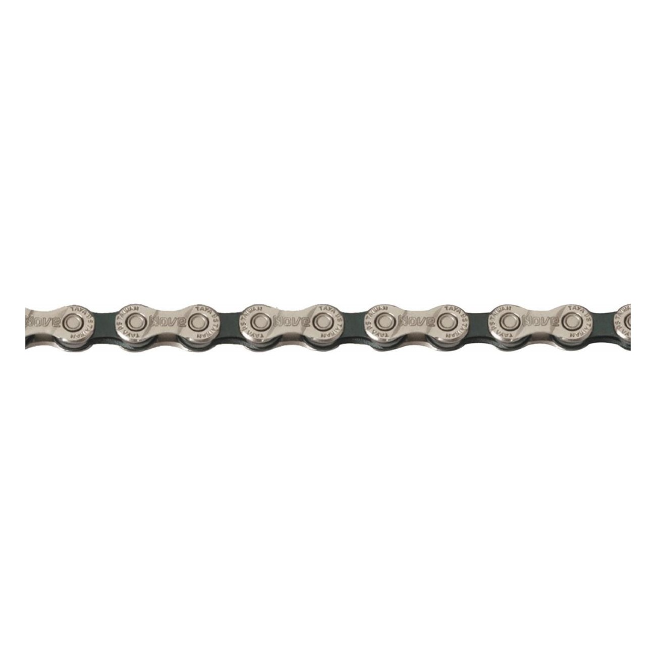 TAYA 9-Speed 116 Links Black/Silver Bicycle Chain - 1