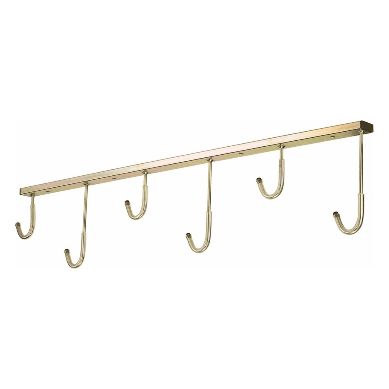 Ceiling Bike Rack 4 Places in Galvanized Tropical Gold with PVC Caps - 1