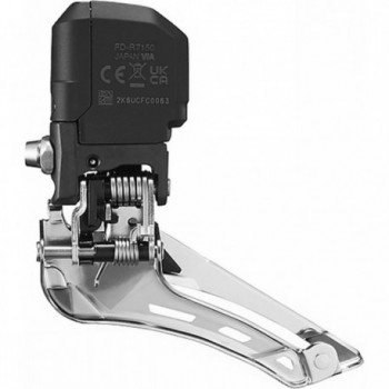 Deragliatore Anteriore Shimano 105 Di2 2x12v FD-R7150 a Saldare - Cambio Elettronico Preciso e Coordinato - 3 - Deragliatore ant