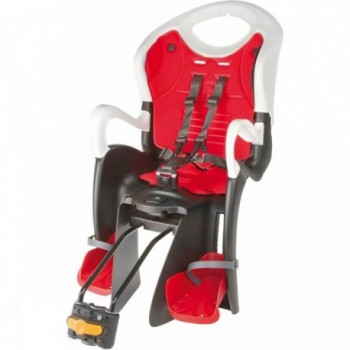 Sillín Relax W para Niños Trasero, Blanco/Negro, Inclinación Ajustable, Max 22 kg - 1