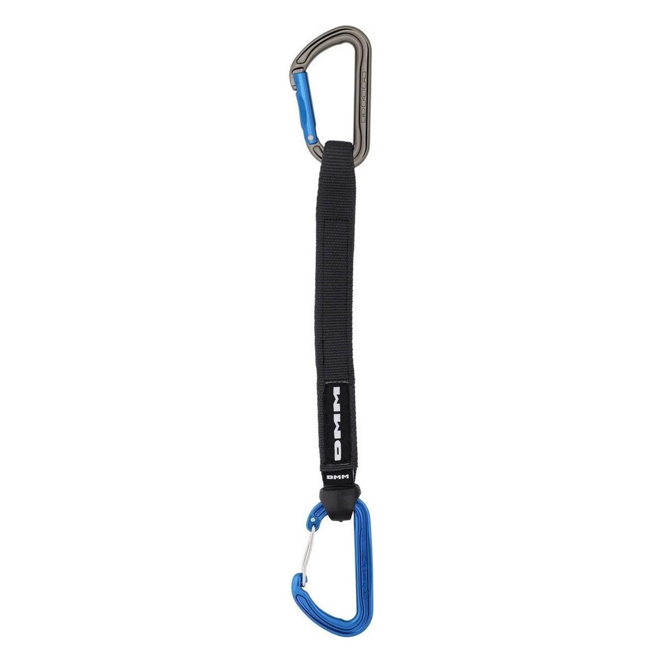 Quickdraw Blau 25cm für Sportklettern - Einzelkarabiner 103g, Hybriddesign Shadow/Spectre - 1