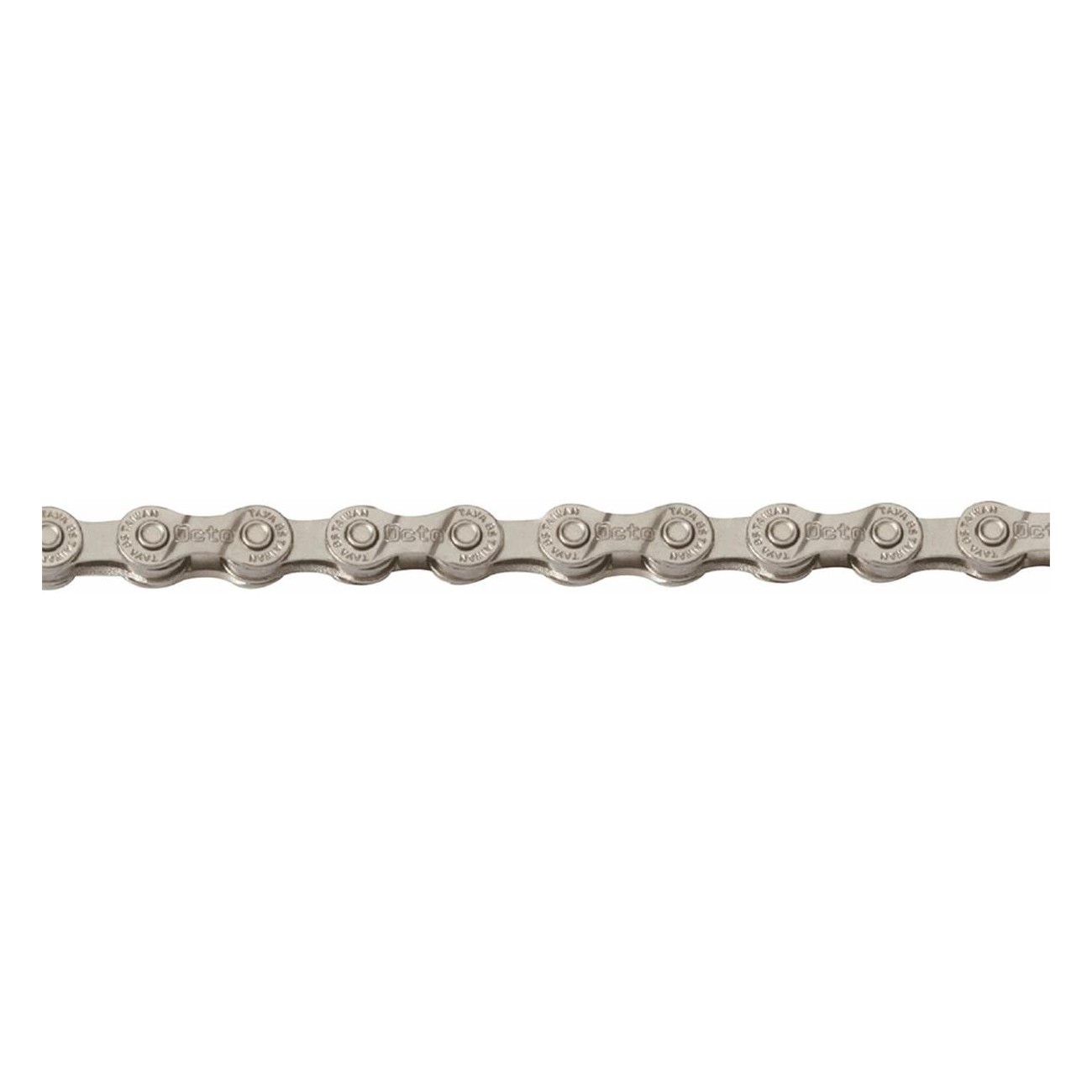 7/8V 116 Links Silver Bicycle Chain with DHT Treatment by TAYA - 1