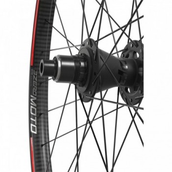 29' Zipp 3ZERO MOTO Carbon Rear Wheel with Boost Slate-Stealth Decal - 2