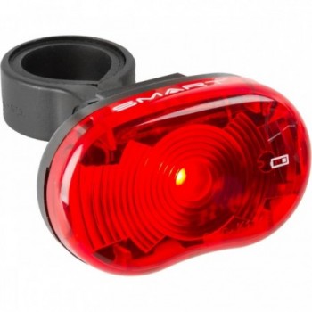 Smart Star LED Red Waterproof Battery Rear Light with German Test Mark - 1