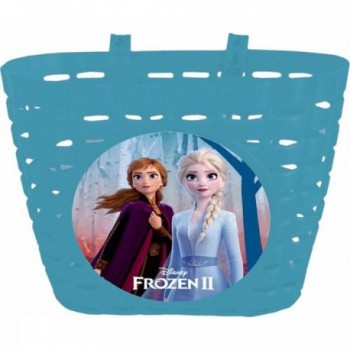 Cesta Delantera de Plástico Resistente con Personajes de Frozen Disney - 1