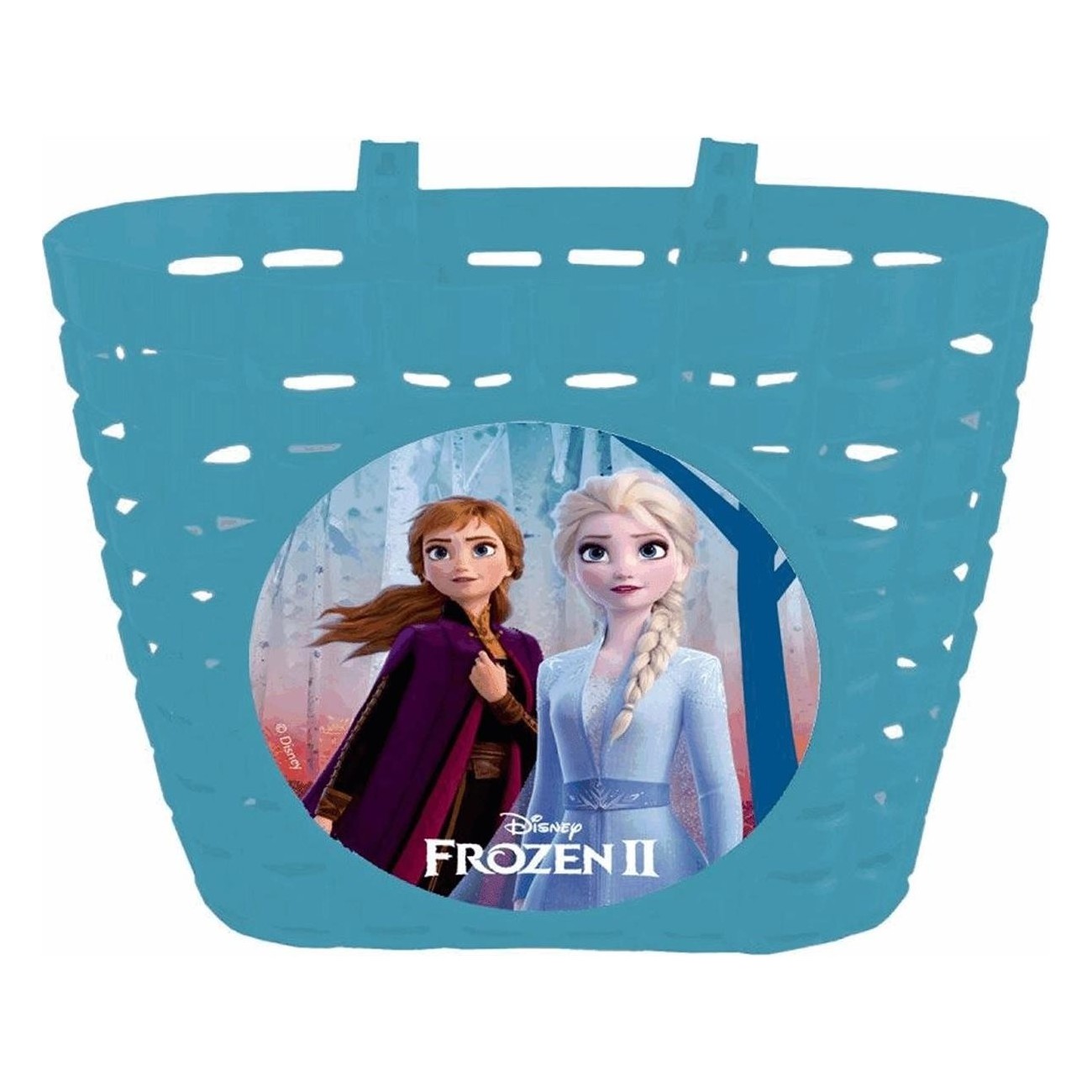 Cesta Delantera de Plástico Resistente con Personajes de Frozen Disney - 1