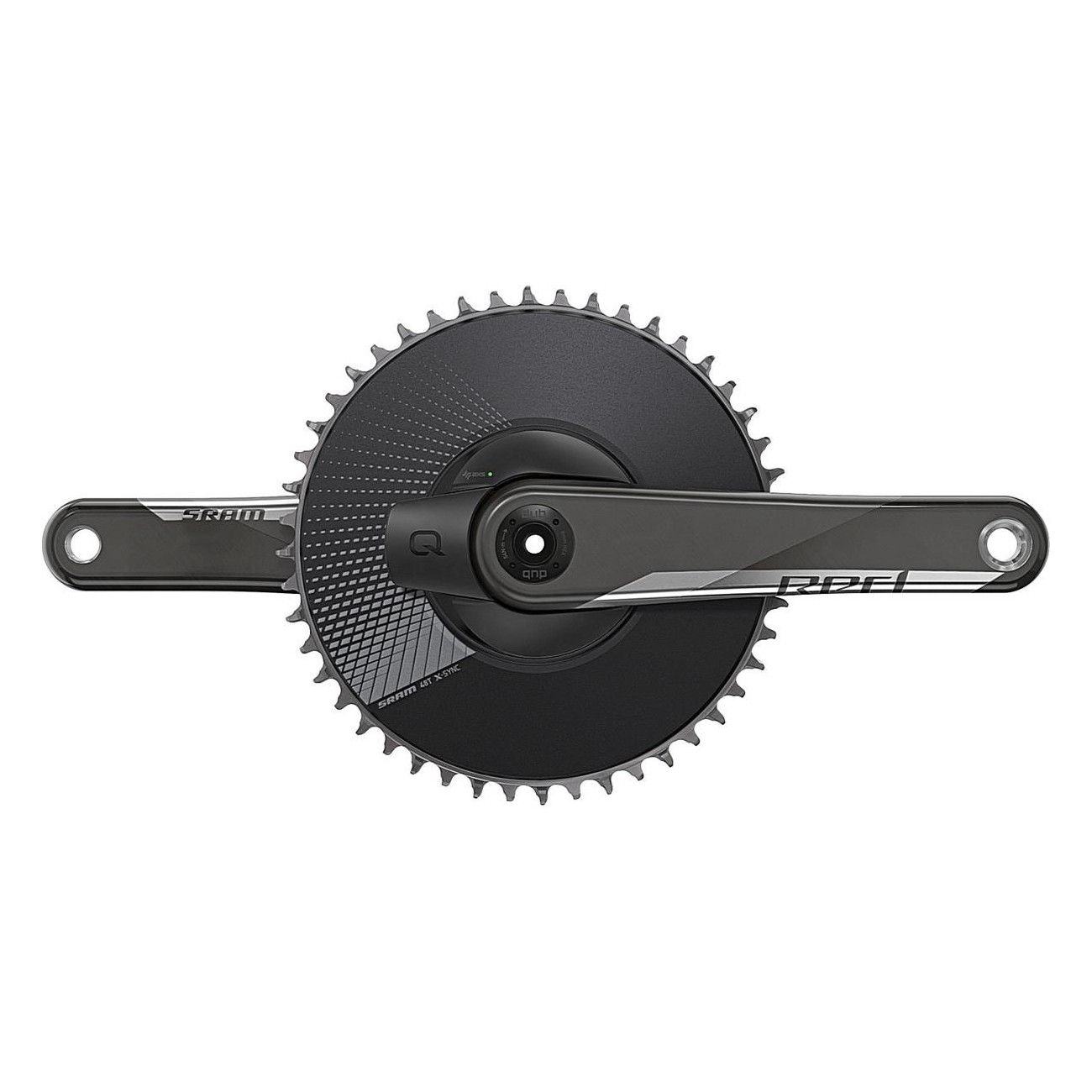 Quarq Red AXS Aero Crankset with Single Chainring and Power Accuracy - 1