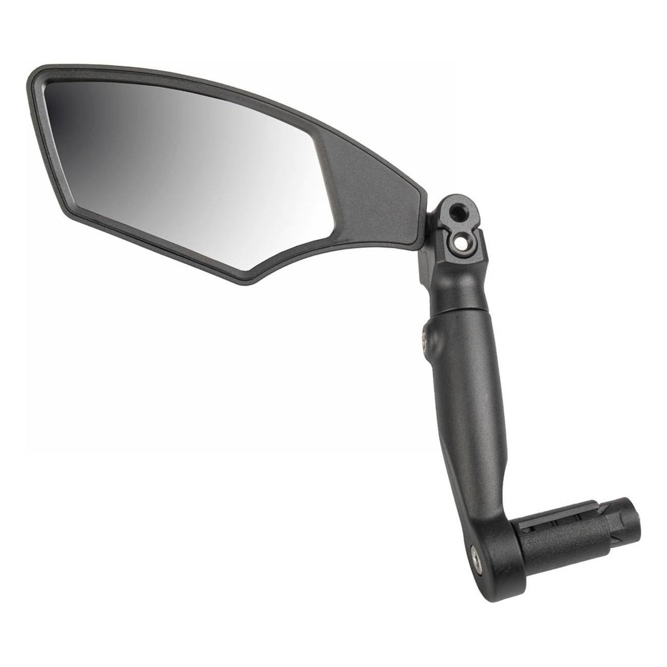 M-WAVE Spy Space Left Barend Bicycle Mirror Black, Handlebar Mount 15-23mm - 1